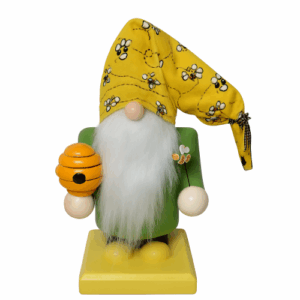 🐝ミツバチノーム 木製ハンドメイド人形｜北欧風インテリア 置物 ギフト｜Bee Gnome Wooden