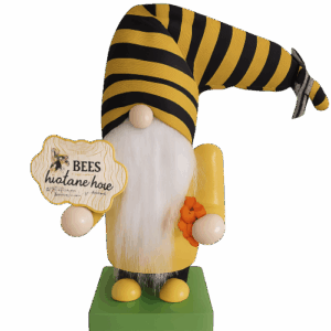 🐝ミツバチノーム 木製ハンドメイド人形｜北欧風インテリア 置物 ギフト｜Bee Gnome Wooden