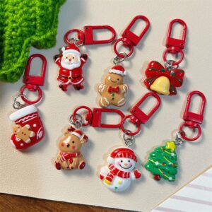キーホルダー★ ストラップ★キーホルダー★バッグチャーム クリスマス 6点1セット