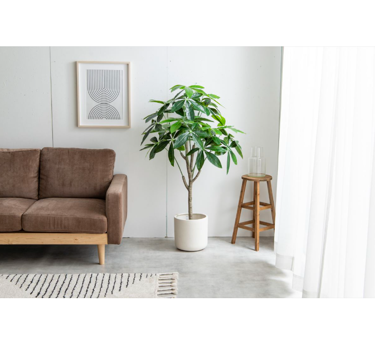 パキラ 高さ150cm人工観葉植物グリーンインテリアNature 光触媒 - 画像 (3)