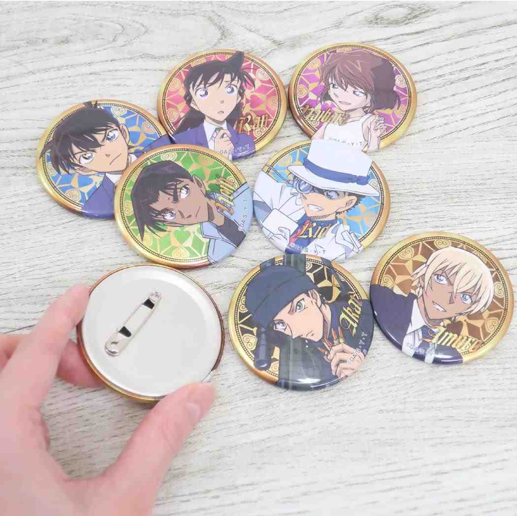 名探偵コナン メタリックカンバッジ vol.2 灰原哀3点 - 画像 (2)