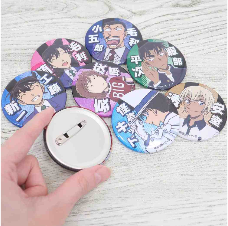 名探偵コナン グリッターカンバッジ vol.3 A 毛利小五郎3点 - 画像 (2)