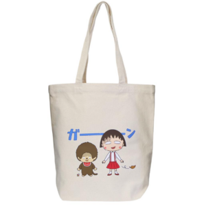 【トートバッグ】ちびまる子ちゃん×モンチッチ A4 トートバッグ