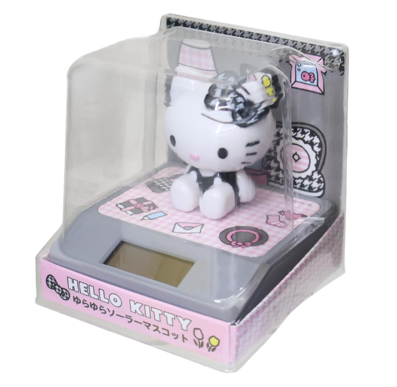 【フィギュア】ハローキティ ゆらゆらソーラーマスコット 千鳥格子ルーム - 画像 (2)