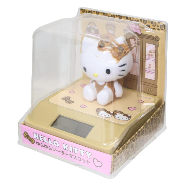 【フィギュア】ハローキティ ゆらゆらソーラーマスコット ヒョウ柄ルーム - 画像 (4)