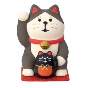 【マスコット】concombre FUKU 福 MONO 開運カラー招き猫 黒 魔除厄除
