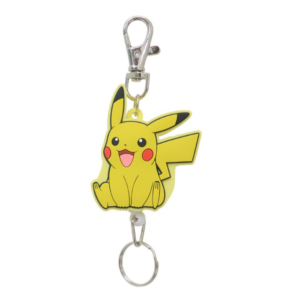 【キーホルダー】ポケットモンスター ラバーリールキーホルダー ピカチュウ にこにこおすわり